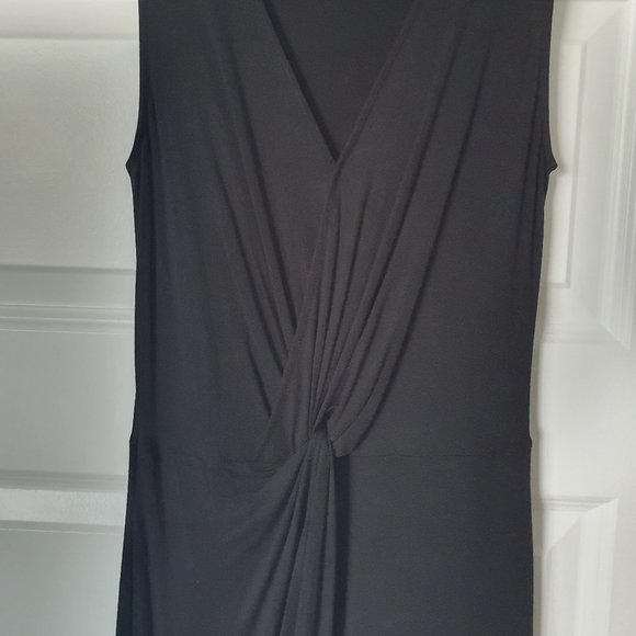 Dynamite - black bodycon-style pseudo wrap dress (XS) - Picture 4 of 6